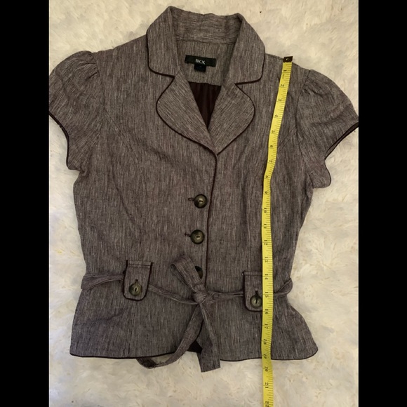 4/25 BCX Cropped Puff sleeve blazer size medium - Picture 4 of 12